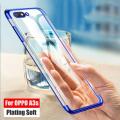 +++Oppo A3s ELECTROPLATING SILICONE TRANSPARENT GLITTER CASE.