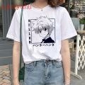 90s Japanese Anime Hunter X Hunter T-shirt Graphic Tees Men Harajuku Kawaii Killua Tshirt Funny Hisoka T Shirt Tops Unisex Male. 