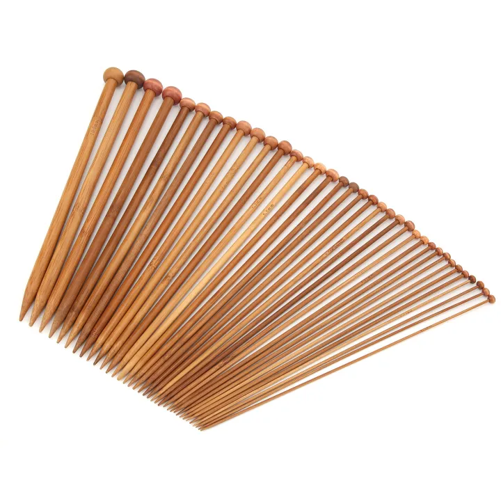 36%20Pcs%20Knitting%20Needles%20DIY%20Carbonized%20Bamboo%20Single%20Point%20Wool%20Netting%20Needle%20-%20Image%206