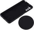Motorola Moto G42, Slim Fit Silky And Soft Touch Finish Silicone Matte Finish TPU - Black (With Logo).