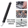 Rebar Tie Wire Twister Automatic Concrete Metal Wire Twisting Fence Pull Tie Tool Reinforced Curved And Straight Hook Hand Tool. 