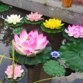 Floating Lotus Leaf Artificial Lotus Leaf Garden Pond Water Pond Tank Flower Decoration Plant Water Lily Leaf. 
