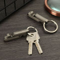 Hiking Titanium Alloy Buckle Ribbon Ending Buckles Belt Clip Quick Draw Keychain Hanging Buckles Key Ring Demoo. 