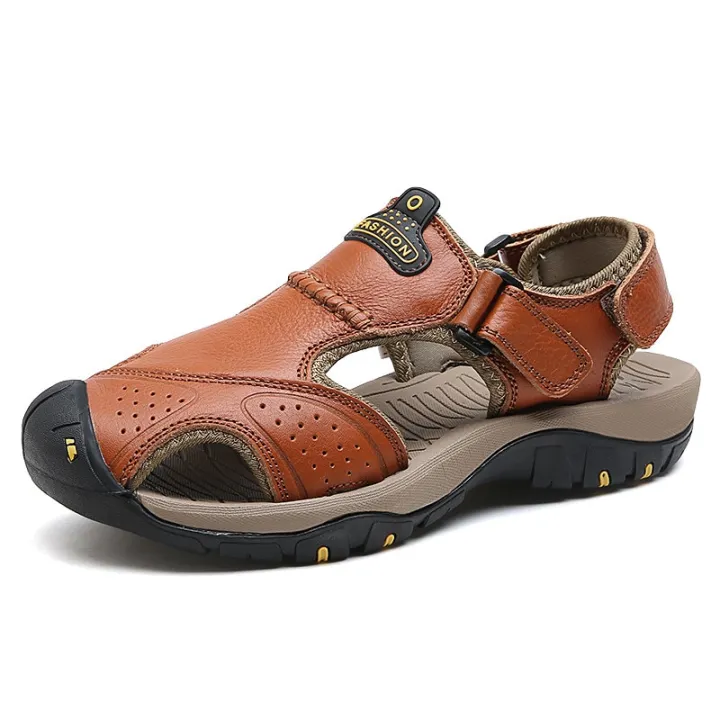ZUNYU%20New%20Male%20Shoes%20%20Leather%20Men%20Sandals%20Summer%20Men%20Shoes%20Beach%20Sandals%20Man%20Fashion%20Outdoor%20Casual%20Sneakers%20Size%2048%20-%20Image%202