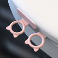Wc Accessorie Silicone Toilet Lid Lifter Ring Shape Multifunction Pot Seat Lifter Self-Adhesive Avoid Touching Toilet Lifting Device Home. 