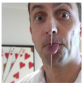 Silicone Fake Tongue Prank Magic Trick Scary Funny Toy. 
