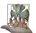 Creative Gold Metal Tissue Holder Storage Organizer Napkin Holder For Dinner Table. 