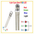 4 pin 5 pcs 5mm RGB LED.