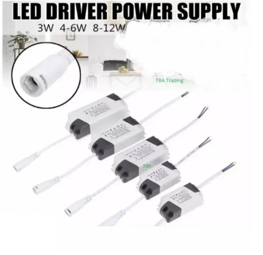 Dimmable Panel LED Light Driver Electronic Transformer Power Supply 3W 4-6W 8-12W