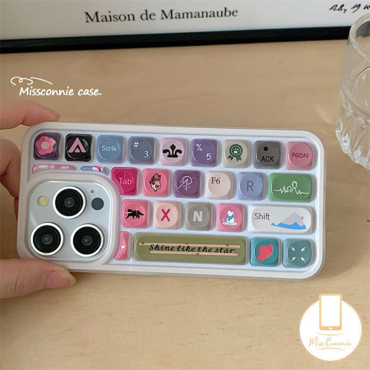 Cartoon%20Flower%20Black%20Kitten%20Love%20Heart%20Cat%20Candy%20Color%20Cover%20Compatible%20for%20IPhone%20Air%2017%2016%2013%2015%2014%2012%2011%20Pro%20Max%2016%2011%2015%2013%2012%2014%20Pro%203D%20Keyboard%20Stress%20Relief%20Entertainment%20Soft%20Case%20-%20Image%203