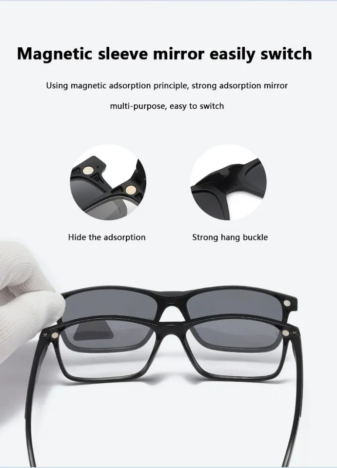 In Men Women Polarized Optical Magnetic Small Frame Sunglasses