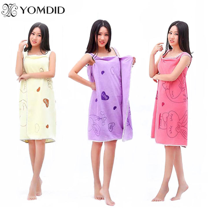 Bathroom%20Women%20Bath%20Towels%20Wearable%20Towel%20Dress%20Beach%20%20Adults%20Bath%20Gown%20SPA%20Sling%20Robes%20%20Home%20Nightwear%20Microfiber%20Women%20Bathrobe%20Bath%20Towel%20-%20Image%207