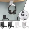 Universal Adhensive Plastic Wall Mount Hanger Headset Under Desk Mount Stand For Gaming Earphone Headphone Hanger Hook Holder. 