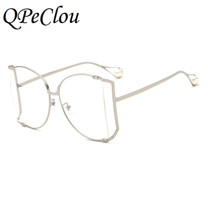 QPeClou%202020%20New%20Luxury%20Pearl%20Sunglasses%20Women%20Fashion%20Oversized%20Metal%20Hollow%20Sun%20Glasses%20Ladies%20Clear%20Glasses%20Frame%20Spectacles%20-%20Image%202