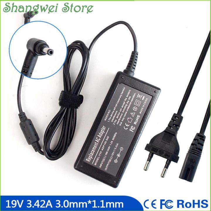 19V 3.42A Notebook Power Adapter Charger for Acer Aspire One Cloudbook 14 AO1-431-C4XG AO1-431-C6QM AO1-431M 11 AO1-131-C620