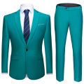(Jacket + Pants) Men Formal Business Slim Suit 2020 High-end Formal Groom Wedding Dress Fashion Party Ball Costume 2 Piece Suit. 