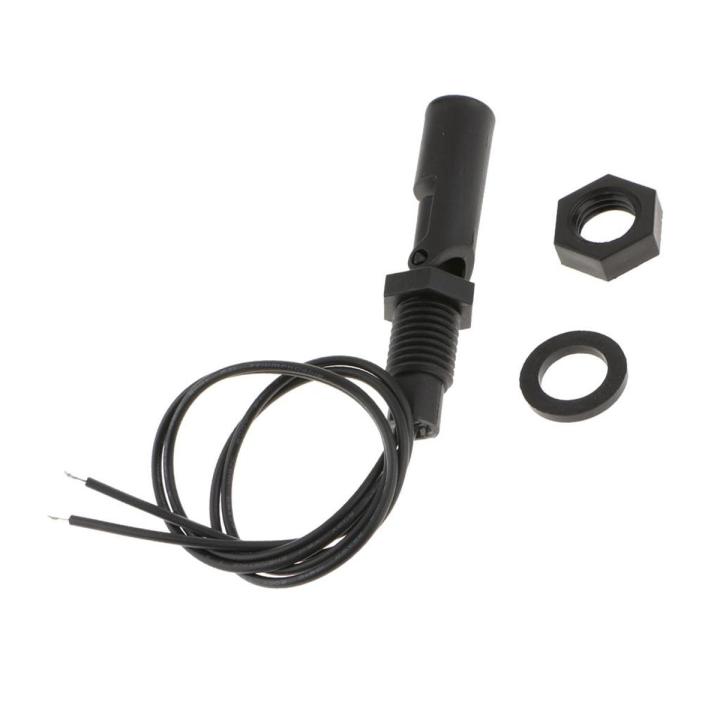 DC 110V 0.5A Water Level Sensor Horizontal Float Switch Pool Tank Black