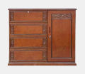 Wood Wardrobe 4 Drower Stylish W-472 Malaysian process wood.