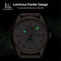 LouisWill Watches Fashion Men Watches Business Casual Wristwatches Leather and Steel Band Watch Quartz Watch Roman Numeral Watch Luminous Pointers Watch 3ATM Waterproof Watch With Calendar. 