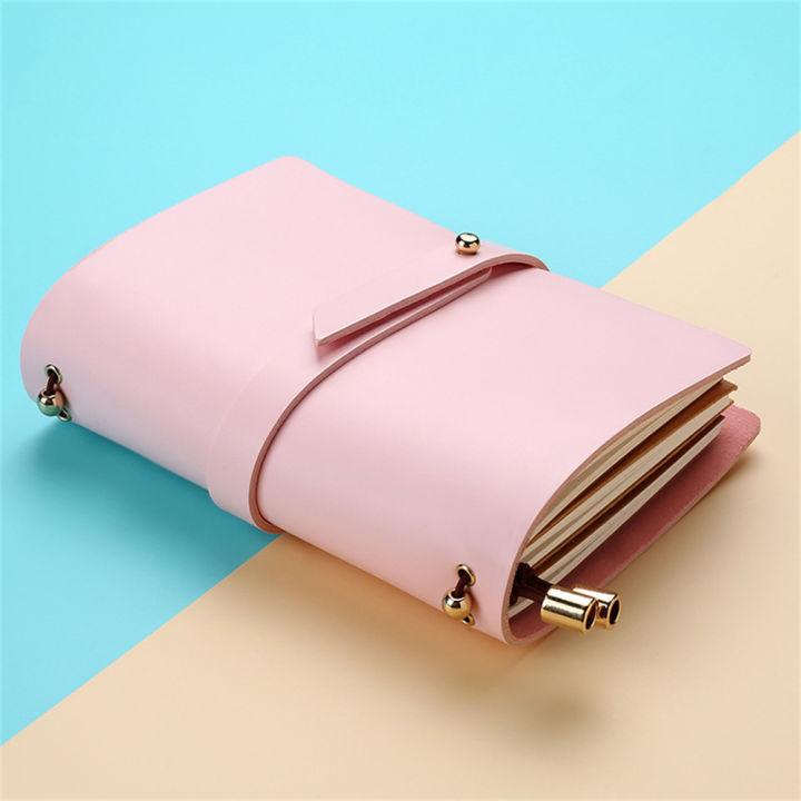 Leather%20Notebook%20%20Style%20Solid%20Color%20Creative%20Fresh%20Loose-Leaf%20Notepad%20Student%20Stationery%20Diary%20Book%20PU%20Soft%20-%20Image%202