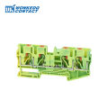 PT6-QU-PE Grounding Terminal Block on Din Rail Earth Groundcheerful Electrical 6mm Yellow/Green Wires Connector PT 6-Quattro-PE.