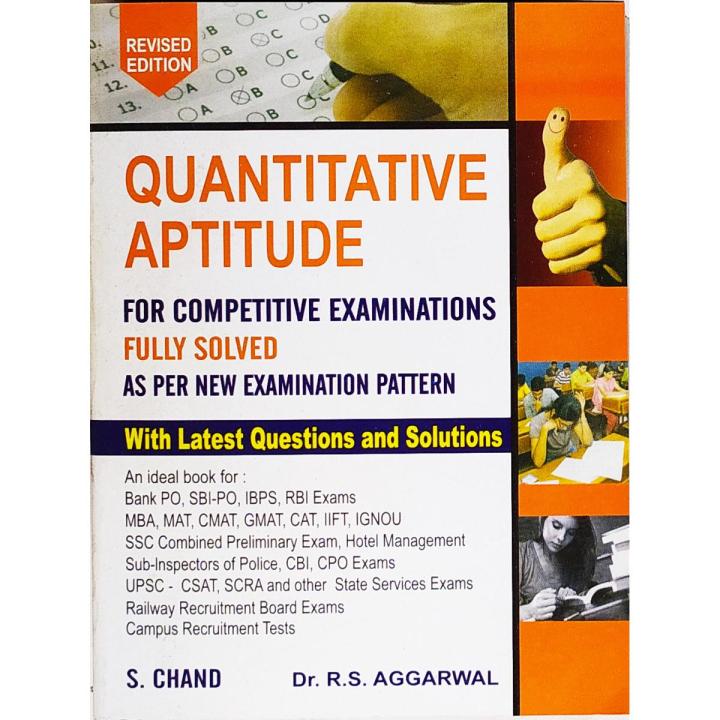 Quantitative Aptitude For Competitive Examinations fully Solved AS Per New Examination Pattern