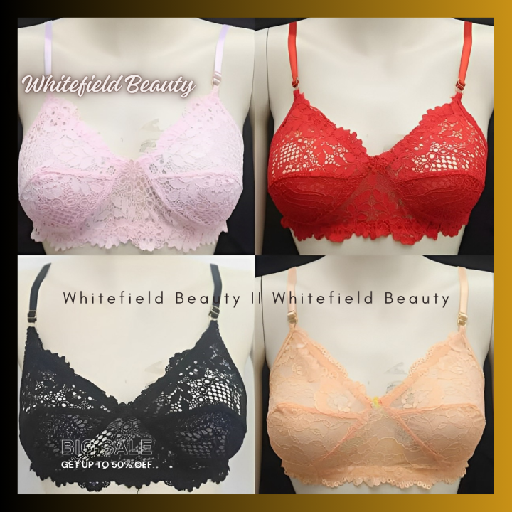 Comfortable Net Bra For Women And Girls 4pis Multicolor