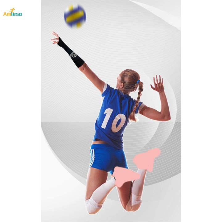 2Pcs%20Volleyball%20Arm%20Sleeve%20Gloves%20Basketball%20Wrist%20Support%20for%20Gaming%20Black%20-%20Image%203