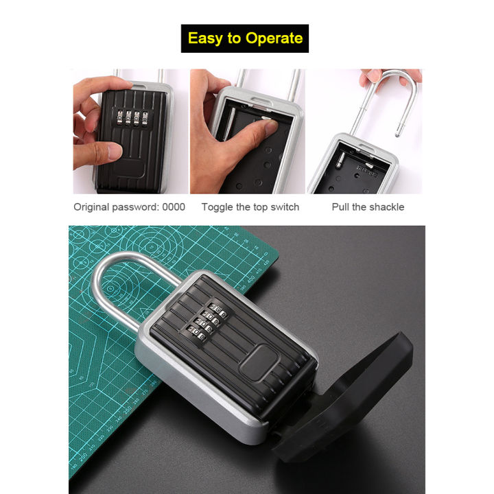 Migeet%20Key%20Safe%20Box%20with%20Dustproof%20Cover%20No%20Need%20to%20Install%204-Digit%20Combination%20Password%20Outdoor%20Key%20Storage%20Box%20Key%20Padlock%20Case%20Resettable%20Code%20Key%20Holder%20-%20Image%208