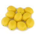 Durable Fake Fruit Home House Kitchen Party Decoration Artificial Lifelike Simulation Yellow Lemon 10pcs Set. 