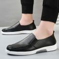 Chef Shoes Non-Slip Waterproof Hotel Work Shoes Oil-Proof Breathable Casual Work Shoes Leather Sandals Men's Soft Bottom Spring and Summer.