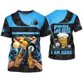 Billiards Snooker Print Shirt Men's T-shirt Tops Summer Casual Sweatshirt Oversized Short Sleeve Pullover Personalized Clothes. 