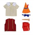 Halloween long nose Pinocchio children's cos costume Pinocchio Pinocchio cosplay costume performance costume. 