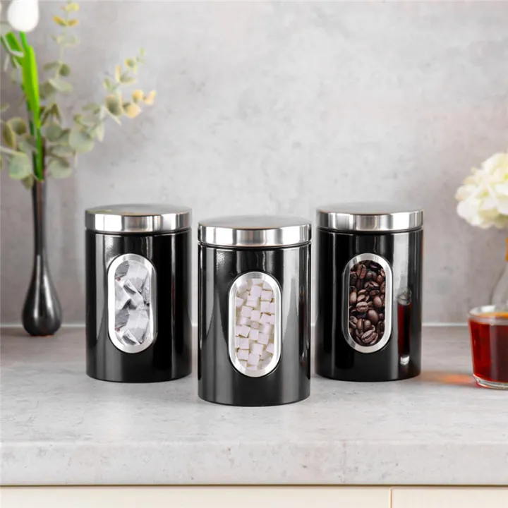 3%20PCS%20Kitchen%20Canister%20Set%20with%20Secure%20Lids&Viewing%20Window%20Black%20Stainless%20Steel%20Suitable%20for%20Sugar,%20Tea,%20Coffee,%20Etc%20-Multi%20Food%20Storage%20Jars%20-%20Image%204