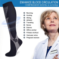 1 Pair Professional Compression Socks for Men & Women - Socks for Running Sports, Medical Nursing, 20-30mmhg for Flight, Travel Pregnancy, Edema, Diabetes, Varicose, Veins, Athletic.