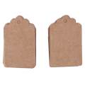 100 Pcs Kraft Paper Label Price Wedding Party Gift Card Packaging Labels.