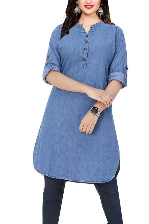 Jeans%20Cotton%20Comfortable%20Kurti%20For%20Women%20A%20Casual%20Everyday%20Wear%20Soft%20Breathable%20Denim%20Style%20Outfit%20Piece%20-%20Image%206