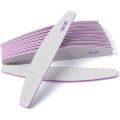 2 PCS Nail File Professional Nail Files Reusable Double Sided Emery Board(100/180 Grit) Nail Styling Tools for Home and Salon Vnce Lncei.
