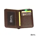 Avro Men's Soft PU Leather Business Wallet Multi-Card Slot With ID Holder Solid Color Travel Money Bag For Men.