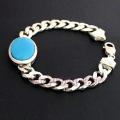 Salman Khan bracelet with blue stone stylist silver. 