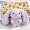 Long-eared rabbit doll pendant cute little white rabbit plush gift doll bag keychain pendant gift children sleeping doll.