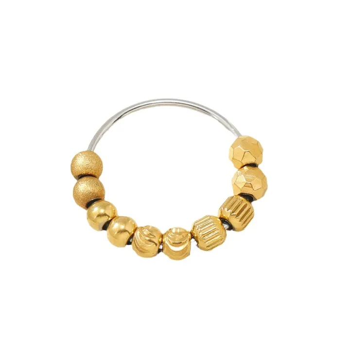 Spinner%20Fidget%20Beads%20Rings%20for%20Women%20Open%20Adjustable%20Anxiety%20Relief%20Ring%20Titanium%20Steel%20Removable%20Ball%20Ring%20-%20Image%205