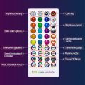 Bluetooth LED Controller+40 Keys Remote Control APP Control and Music Sync IR RF for 5050 3528 RGB LED Light.