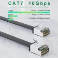 Patchtek CAT7 Flat Ethernet Cable RJ45 Short Boot SSTP 10Gbps 600Mhz Lan Cable Network 0.1-1.5m rj45 CABLE for Ps5 Iptv. 