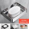 Soap Dish Stainless Steel Cover - Brush Holder. 
