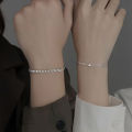 2Pcs Simple Delicate Bracelet Advanced Sense Heart Bracelets Valentines Gifts WANNA.