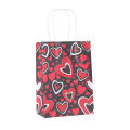 Heart shape designs Valentine's Day gift bags Unique Colorful Suitable for Valentine's Day Tote bags 4 designs Party supplies for Valentine's Day party Gift giving Shopping Promotional events Suitable. 