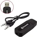 Bluetooth Adapter Audio Music Receiver with 3.5mm aux Cable Compatible with car Media Player & Convert Old Speakers into Wireless.