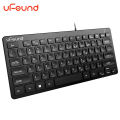uFound U-71 Wired Business Office Keyboard 78-key USB Powered Chocolate Square Keycap Keyboard for Home/Office Grey.