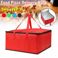 16-Inch Food Delivery Bag Spacious Restaurant Insulated Pizza Bag Delivery Thermal Thermal Organizer for Food Delivery Services Fast Food Chains Catering Businesses Takeaway Restaurants Pizza Delivery. 